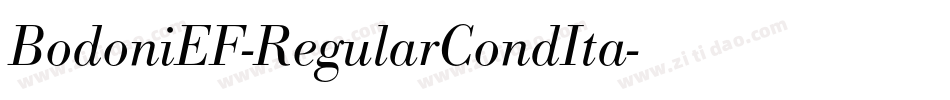 BodoniEF-RegularCondIta字体转换