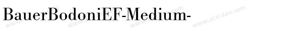 BauerBodoniEF-Medium字体转换