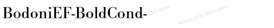BodoniEF-BoldCond字体转换