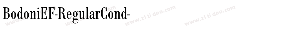 BodoniEF-RegularCond字体转换