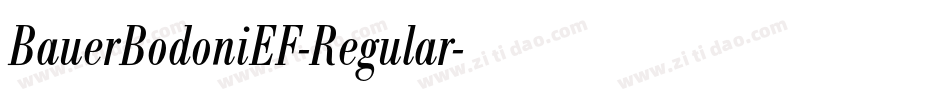 BauerBodoniEF-Regular字体转换