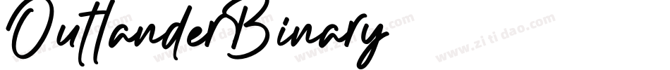 Outlander-Binary字体转换