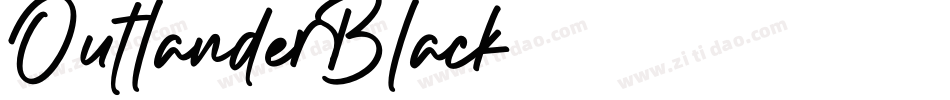 Outlander-Black字体转换