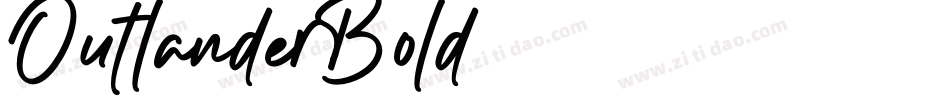 Outlander-Bold字体转换