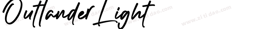 Outlander-Light字体转换