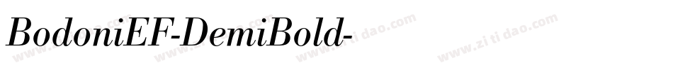 BodoniEF-DemiBold字体转换