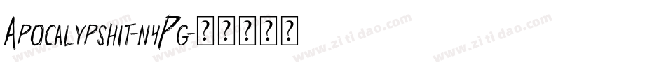 Apocalypshit-n4Pg字体转换