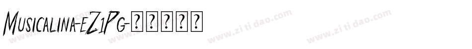 Musicalina-eZ1Pg字体转换