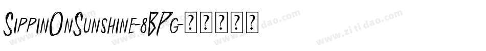 SippinOnSunshine-8BPg字体转换