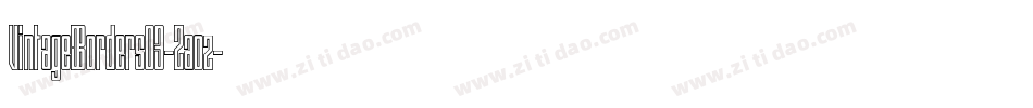 VintageBorders03-Zaoz字体转换