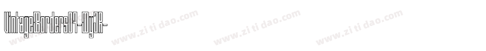 VintageBorders07-DyJR字体转换