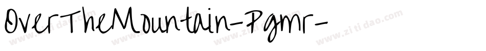 OverTheMountain-Pgmr字体转换