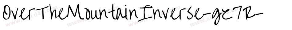 OverTheMountainInverse-gz7R字体转换