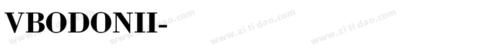 VBODONII字体转换