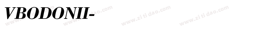 VBODONII字体转换