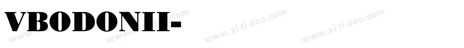 VBODONII字体转换
