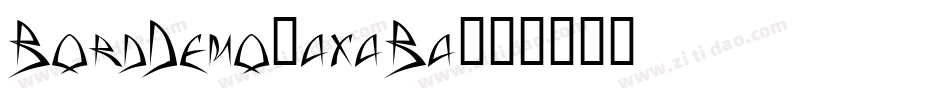 BordDemo-axaBa字体转换