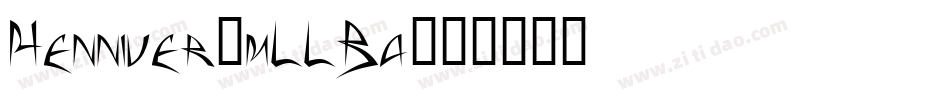 Henniver-mLLBa字体转换