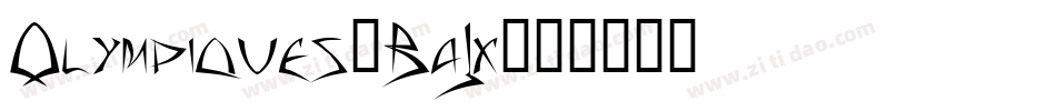 Olympiques-BaJx字体转换