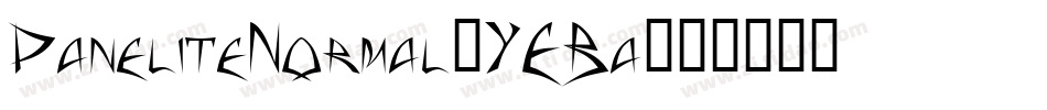 PaneliteNormal-YEBa字体转换