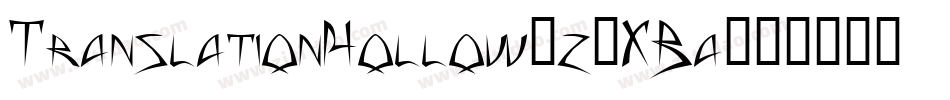 TranslationHollow-z8XBa字体转换