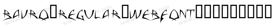 bavro-regular-webfont转换器字体转换