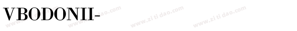 VBODONII字体转换