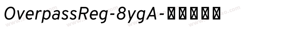 OverpassReg-8ygA字体转换