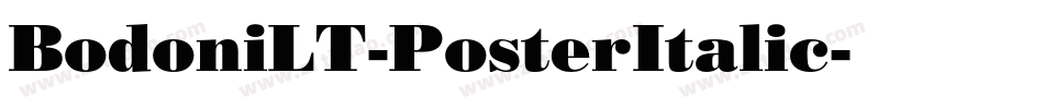 BodoniLT-PosterItalic字体转换