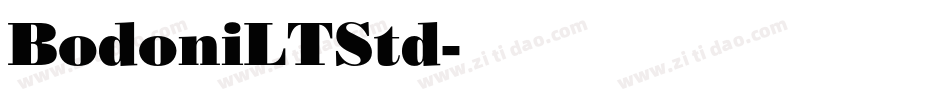 BodoniLTStd字体转换