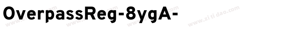 OverpassReg-8ygA字体转换