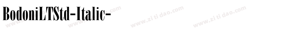 BodoniLTStd-Italic字体转换