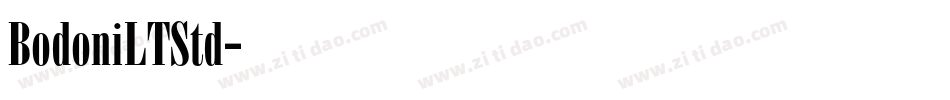 BodoniLTStd字体转换