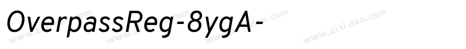 OverpassReg-8ygA字体转换