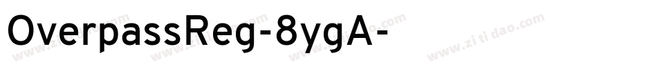 OverpassReg-8ygA字体转换