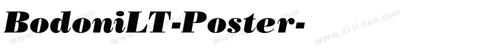 BodoniLT-Poster字体转换