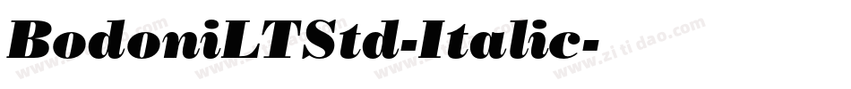 BodoniLTStd-Italic字体转换