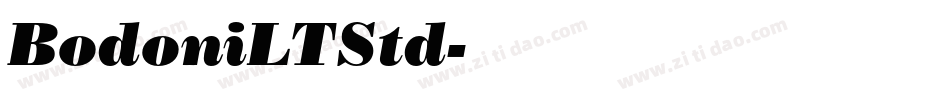 BodoniLTStd字体转换
