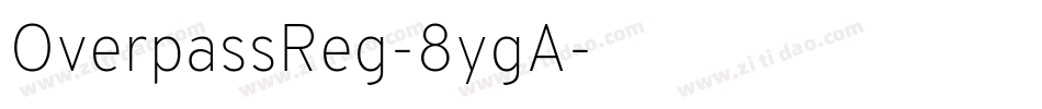 OverpassReg-8ygA字体转换