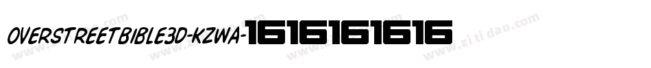 OverstreetBible3D-KzwA字体转换