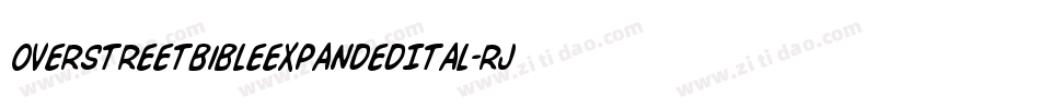 OverstreetBibleExpandedItal-rjpp字体转换