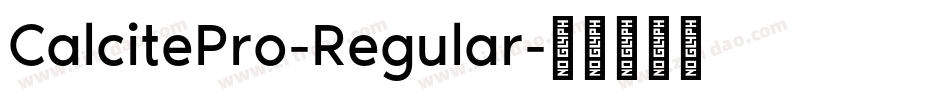 CalcitePro-Regular字体转换
