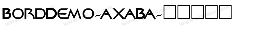 BordDemo-axaBa字体转换