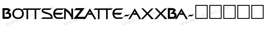 BottsenZatte-axxBa字体转换