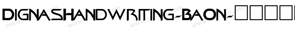 DignasHandwriting-BaOn字体转换