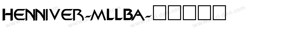 Henniver-mLLBa字体转换
