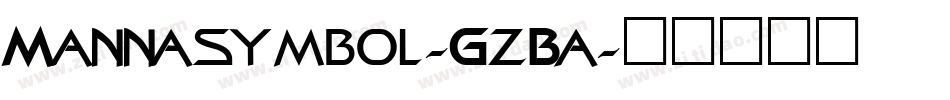 Mannasymbol-GzBa字体转换
