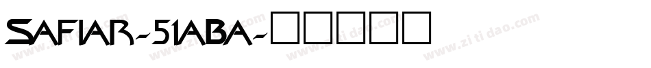 Safiar-51aBa字体转换
