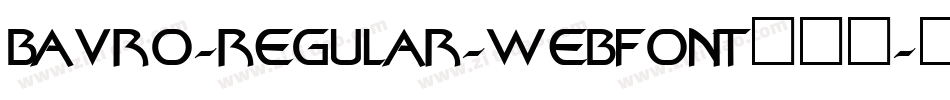 bavro-regular-webfont转换器字体转换