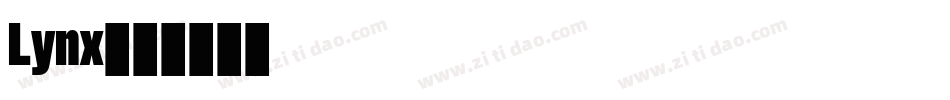 Lynx字体转换